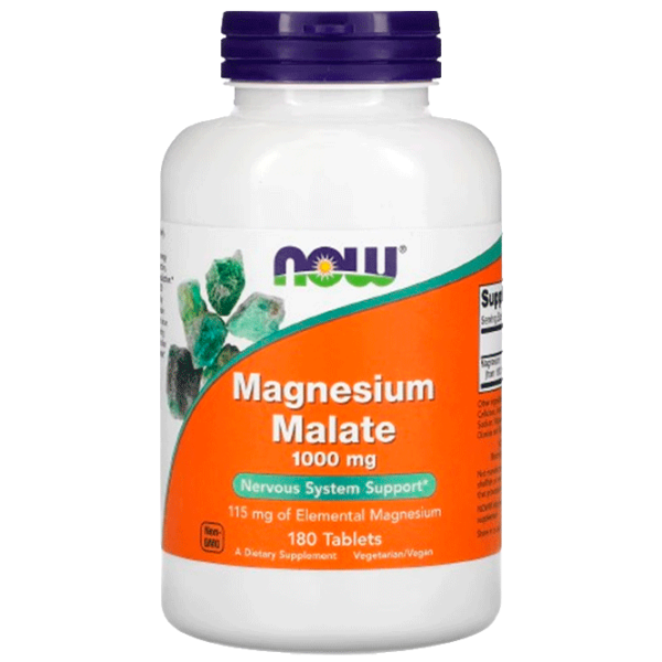 Vitamine și minerale Now Foods MAGNESIUM MALATE 733739013002 180  photo 1