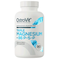 Vitamine și minerale OstroVit Triple Magnesium + B6 P-5-P 5903246229219  90 capsule