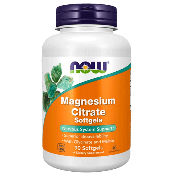 Vitamine și minerale Now Foods Magnesium Citrate 733739012975  90 capsule photo 2