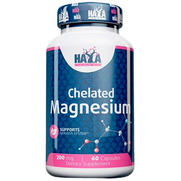 Витамины и минералы Haya Labs Chelated Magnesium 854822007347  60 photo 1