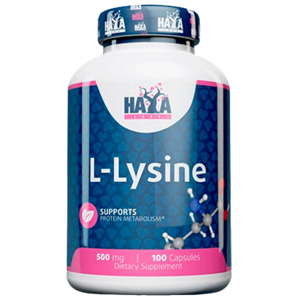 Vitamine și minerale Haya Labs L-Lysine 853809007516  100 capsule photo 1