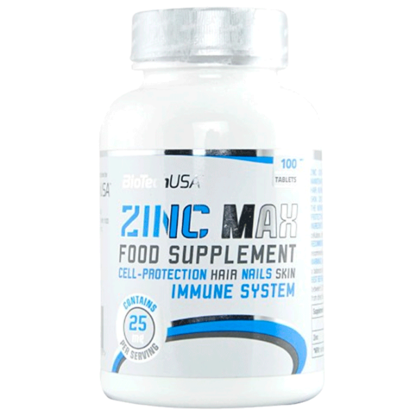 Vitamine și minerale BioTechUSA Zinc MAX 5999076216888 100  photo 1