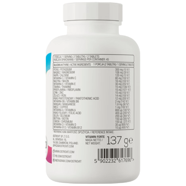 Vitamine și minerale OstroVit Vit&Min FORTE 5902232617696 90  photo 3