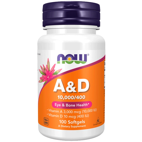 Vitamine și minerale Now Foods A & D 733739003508  100 capsule photo 1