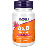 Vitamine și minerale Now Foods A & D 733739003508  100 capsule