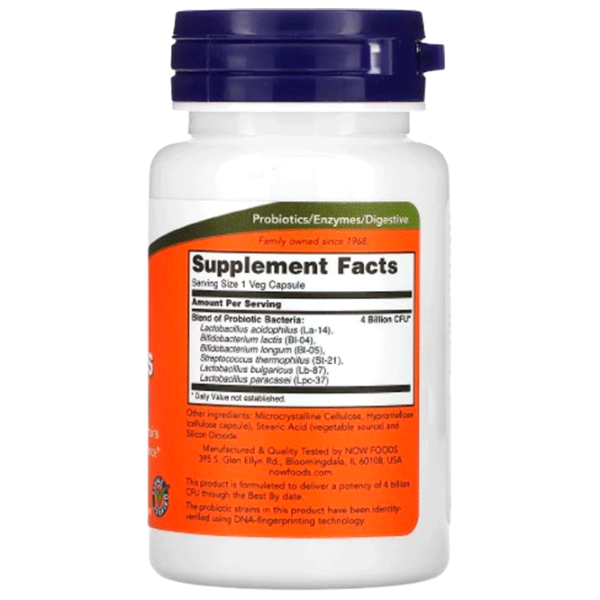 Витамины и минералы Now Foods 4x6 ACIDOPHILUS 733739029201  60 photo 2