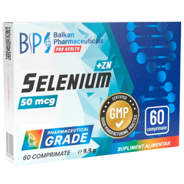 Vitamine și minerale Balkan Pharmaceuticals Selenium+Zn 4840982012501 60  photo 1