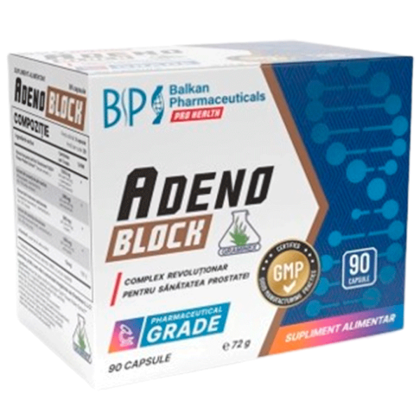 Витамины и минералы Balkan Pharmaceuticals AdenoBlok 4840982012693  90 капсул photo 1