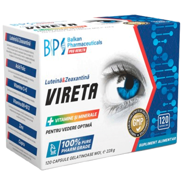Витамины и минералы Balkan Pharmaceuticals Vireta 4840982011474  120 photo 1