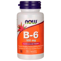 Vitamine și minerale Now Foods B-6 733739004567  100 capsule