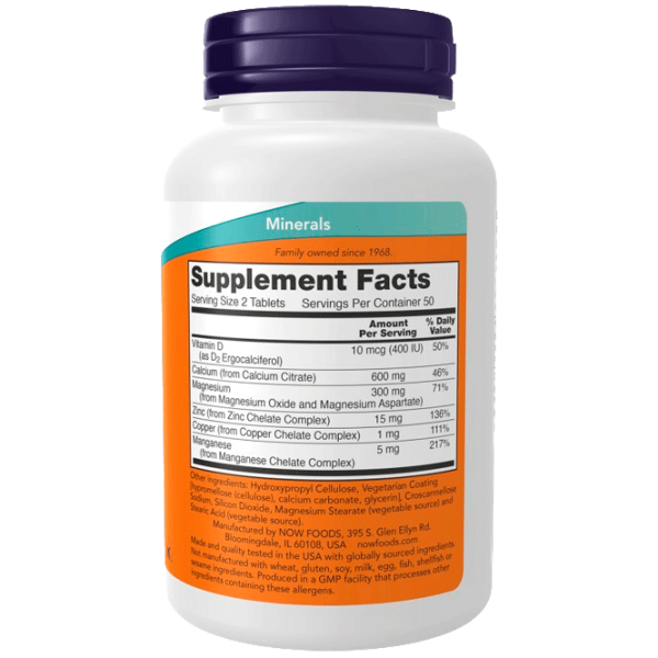 Витамины и минералы Now Foods Calcium Citrate 733739012302 100  photo 2