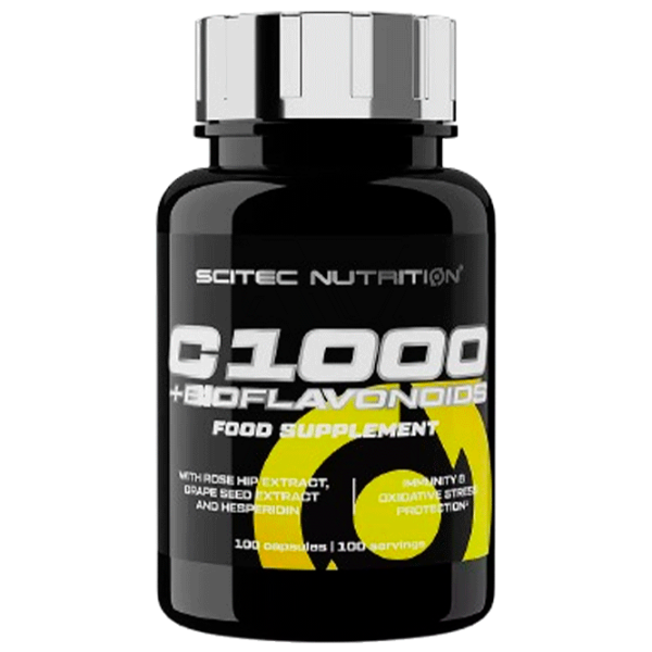Vitamine și minerale Scitec Nutrition C1000 + Biflavanoids 5999100029330  100 capsule photo 1
