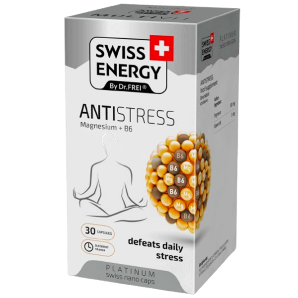 Vitamine și minerale Dr.Frei Swiss Energy ANTISTRESS   30 capsule photo 2