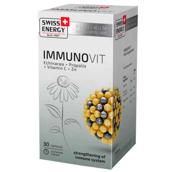 Витамины и минералы Dr.Frei Swiss Energy IMMUNOVIT   30 капсул photo 1