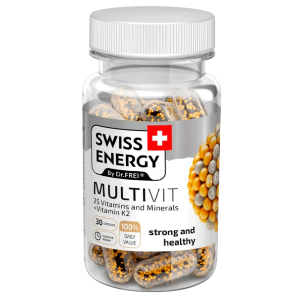 Vitamine și minerale Dr.Frei Swiss Energy MULTIVIT   30 capsule photo 1