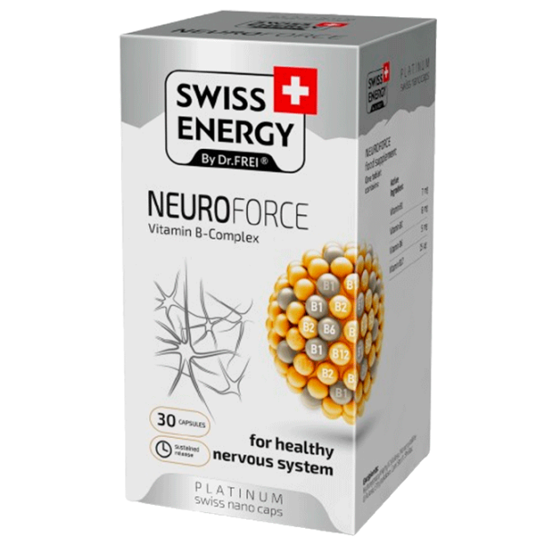Vitamine și minerale Dr.Frei Swiss Energy NEUROFORCE   30 capsule photo 2