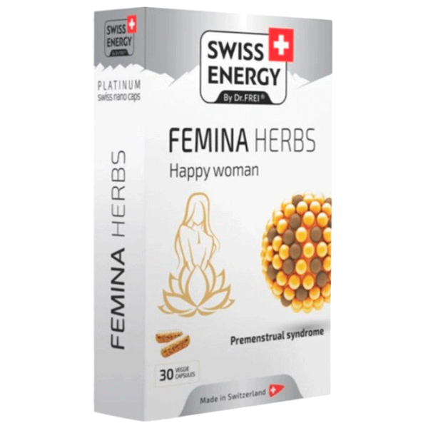 Vitamine și minerale Dr.Frei Swiss Energy FEMINA HERBS   30 capsule photo 1
