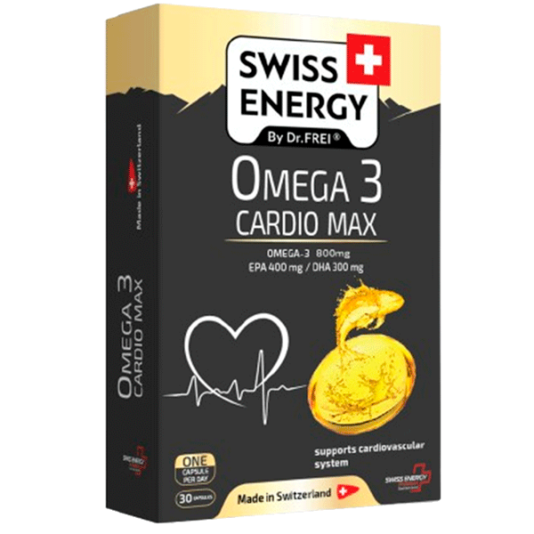 Vitamine și minerale Dr.Frei Swiss Energy OMEGA-3 CARDIO MAX   30 capsule photo 1