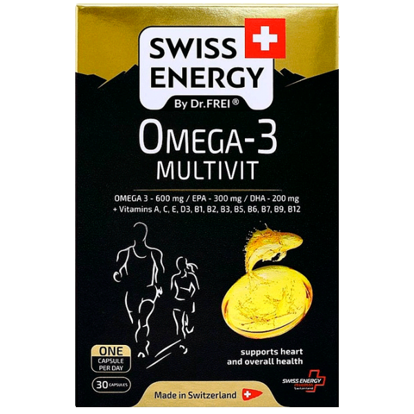 Vitamine și minerale Dr.Frei Swiss Energy OMEGA-3 MULTIVIT   30 capsule photo 1