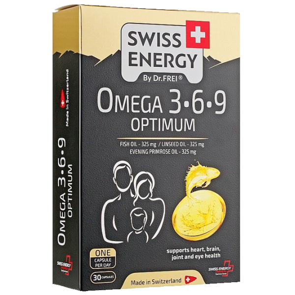 Vitamine și minerale Dr.Frei Swiss Energy OMEGA-3-6-9 OPTIMUM   30 capsule photo 1