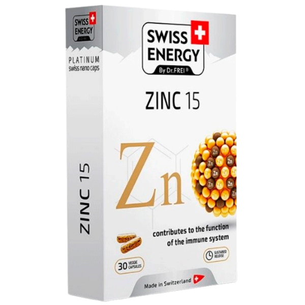 Vitamine și minerale Dr.Frei Swiss Energy ZINC   30 capsule photo 1