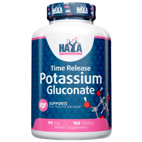 Vitamine și minerale Haya Labs POTASSIUM GLUCONATE 853809007738 100  photo 1