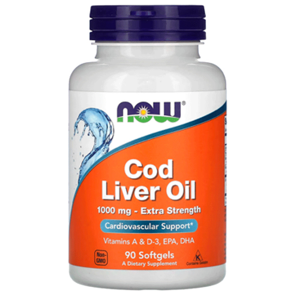 Vitamine și minerale Now Foods COD LIVER 733739017437  90 capsule photo 1