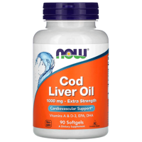 Vitamine și minerale Now Foods COD LIVER 733739017437  90 capsule