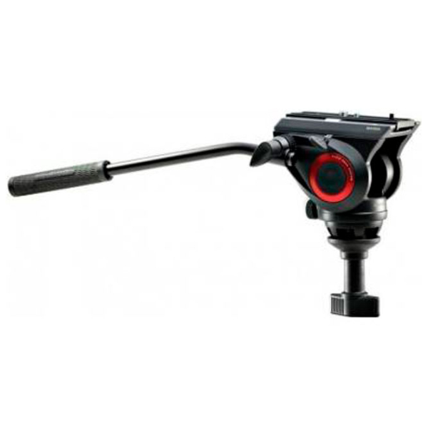 Trepied Manfrotto 500 TWIN ALU LEG VIDEO SYSTEM Black Pe podea photo 4