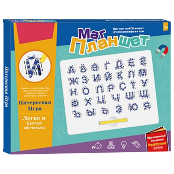 Развивающий набор Board Games Magnetic whiteboard Буквы, 3+ photo 1