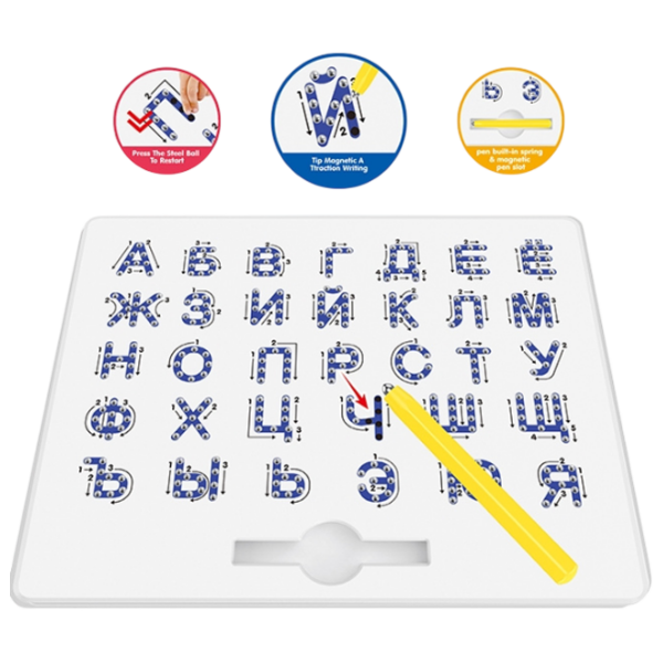 Развивающий набор Board Games Magnetic whiteboard Буквы, 3+ photo 3