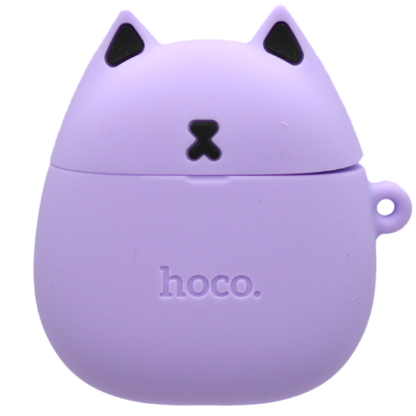 Căști Hoco EW45 + husa Lilac cat White Fără fir / /  photo 3