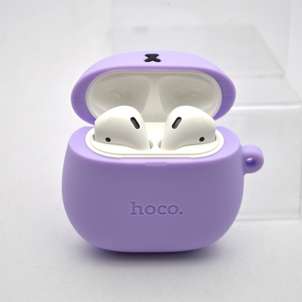 Căști Hoco EW45 + husa Lilac cat White Fără fir / /  photo 5