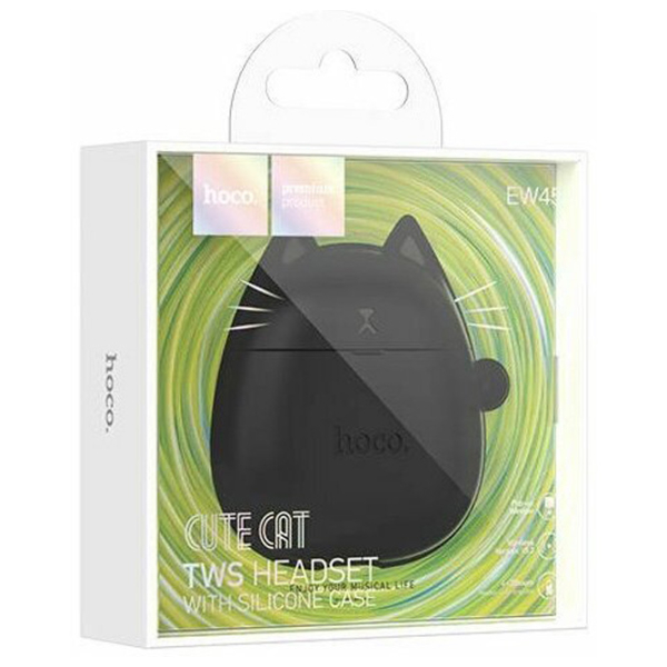 Căști Hoco EW45 + husa Magic cat White Fără fir / /  photo 4