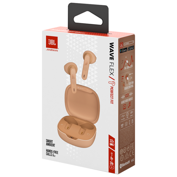 Căști JBL Wave Flex Beige Fără fir / Personal / In ear photo 10