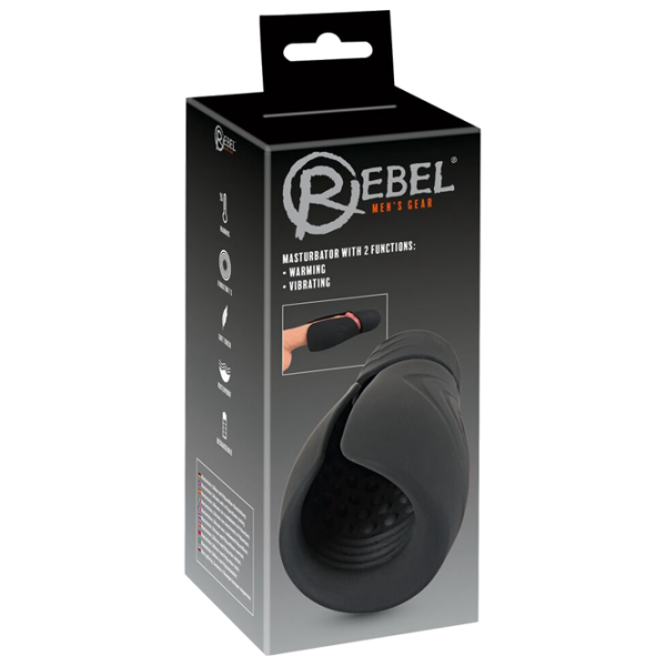 Мастурбатор Rebel with 2 Functions Черный  photo 5