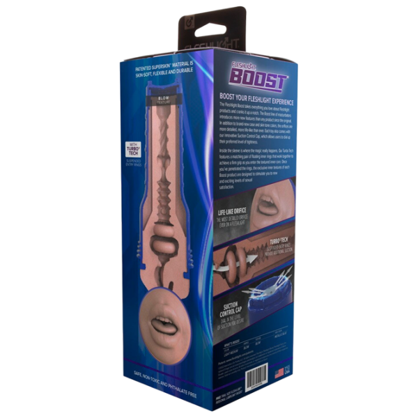 Мастурбатор Fleshlight Boost Blow Light Medium Бежевый  photo 5
