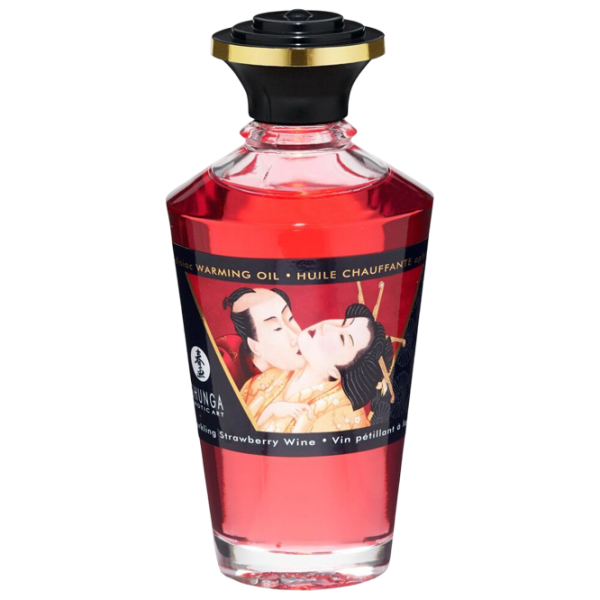 Ulei pentru masaj Shunga Aphrodisiac Warming Oil Strawberry 0.1l  photo 1