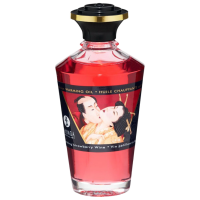 Ulei pentru masaj Shunga Aphrodisiac Warming Oil Strawberry 0.1l 