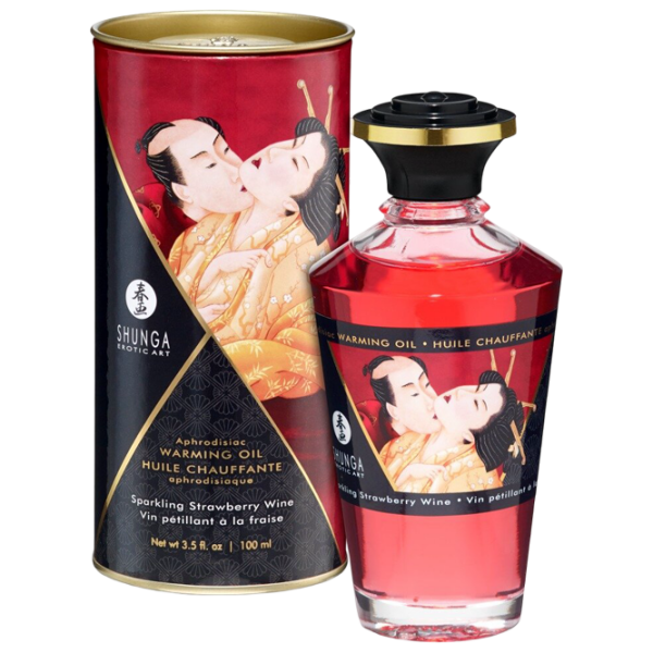 Ulei pentru masaj Shunga Aphrodisiac Warming Oil Strawberry 0.1l  photo 3