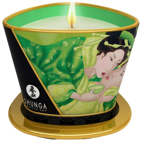 Lumânare de masaj Shunga Massage Candle Ceai Verde 0.17l  photo 1