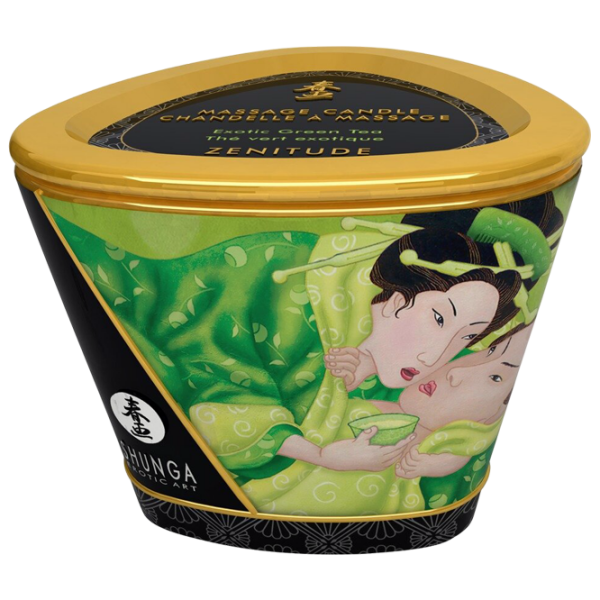 Lumânare de masaj Shunga Massage Candle Ceai Verde 0.17l  photo 2