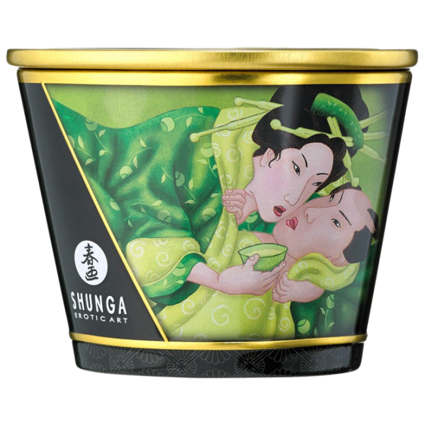 Lumânare de masaj Shunga Massage Candle Ceai Verde 0.17l  photo 3