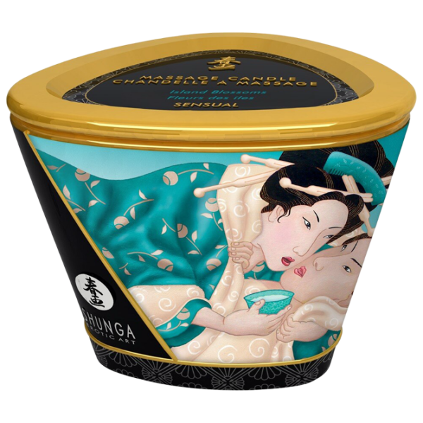 Lumânare de masaj Shunga Massage Candle Florile insulei 0.17l  photo 2