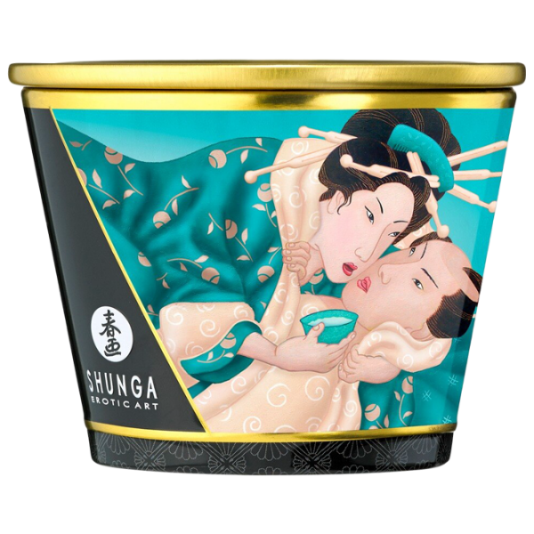 Lumânare de masaj Shunga Massage Candle Florile insulei 0.17l  photo 3