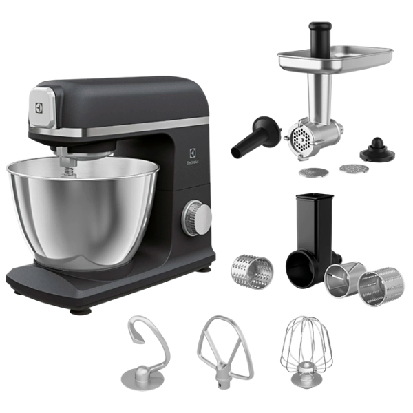 Robot de bucătărie Electrolux E5KM1-6GBP Black 1200 W, Mecanic, Numărul de viteze: 6 photo 3