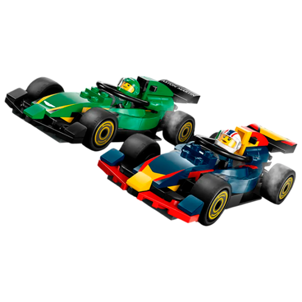 Constructor LEGO F1 Truck With Rb20 & Amr24 F1 Cars Multicolor Numărul de piese 1086, 8+ photo 4