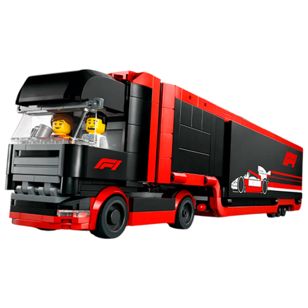 Constructor LEGO F1 Truck With Rb20 & Amr24 F1 Cars Multicolor Numărul de piese 1086, 8+ photo 5