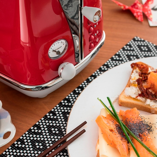 Toster DeLonghi CTOC 2103 R Red 900 W, Numărul de grade de prăjire: 6 photo 5