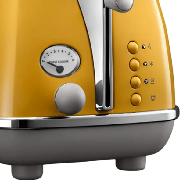 Toster DeLonghi CTOC 2103 Y Yellow 900 W, Numărul de grade de prăjire: 6 photo 2